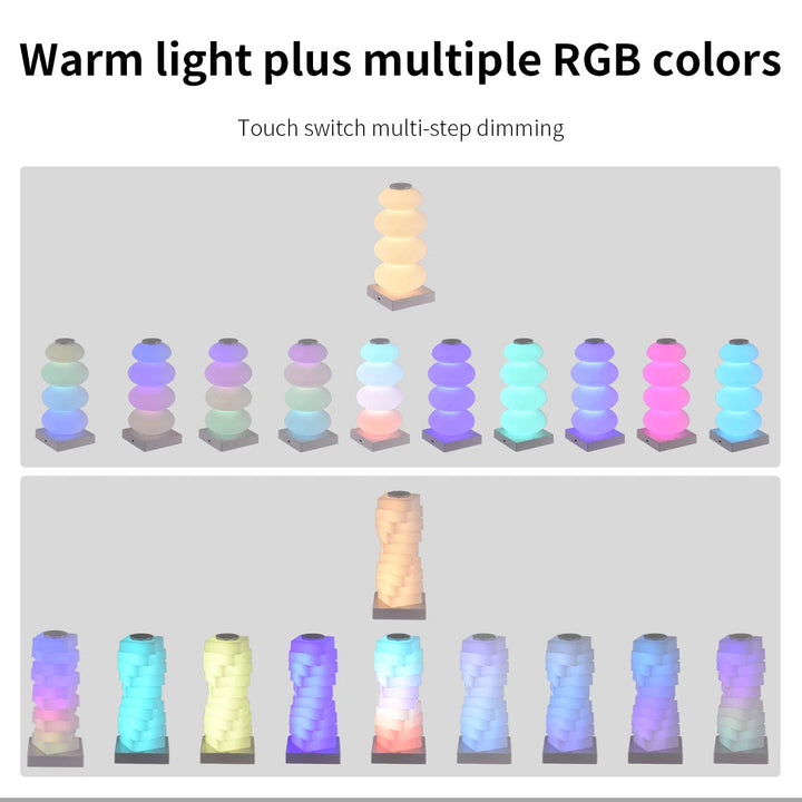 RGB LED Lampa Nocna z Dotykowym Sterowaniem
