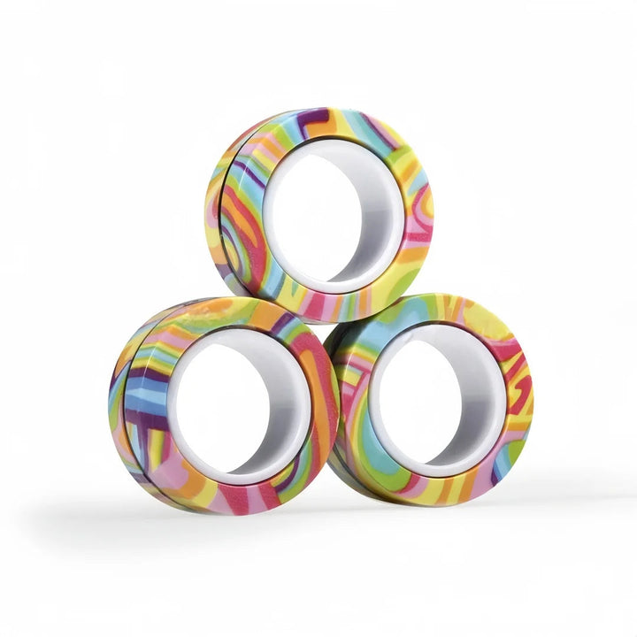 Zestaw Magnetycznych Pierścieni Fidget Spinner