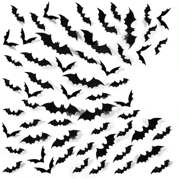 3D PVC Naklejki na Ścianę Nietoperze Halloween