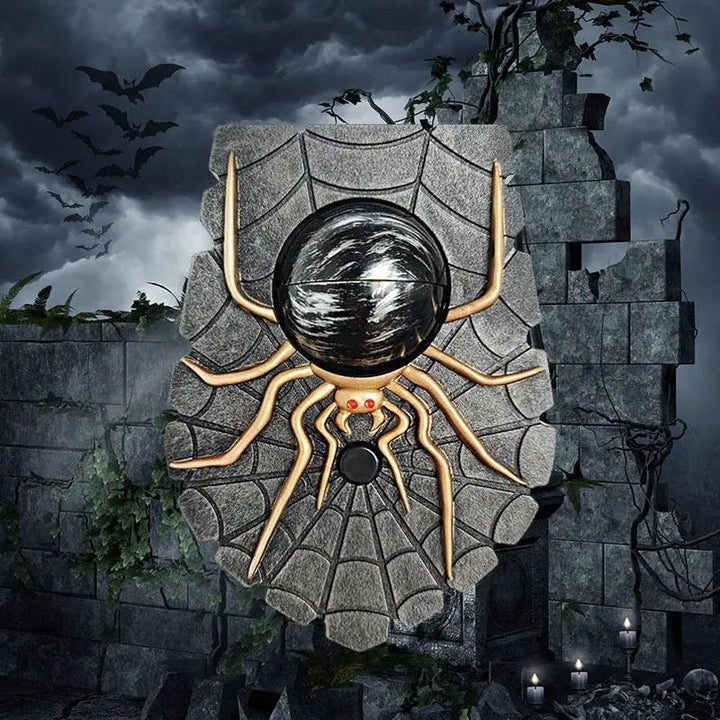 Straszny Pająk Oko Dzwonek Halloween Ozdoba Na Zewnątrz