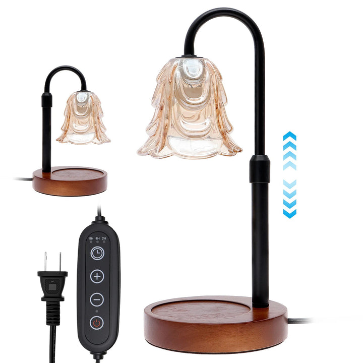 Lampa do podgrzewania świec w kształcie kwiatu