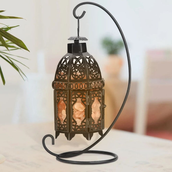 Lampa Stołowa z Soli Woskowej w Stylu Vintage
