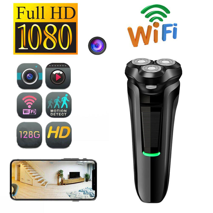1080P HD WiFi Mini Golarka Kamera | Kamera z Wykrywaniem Ruchu WiFi