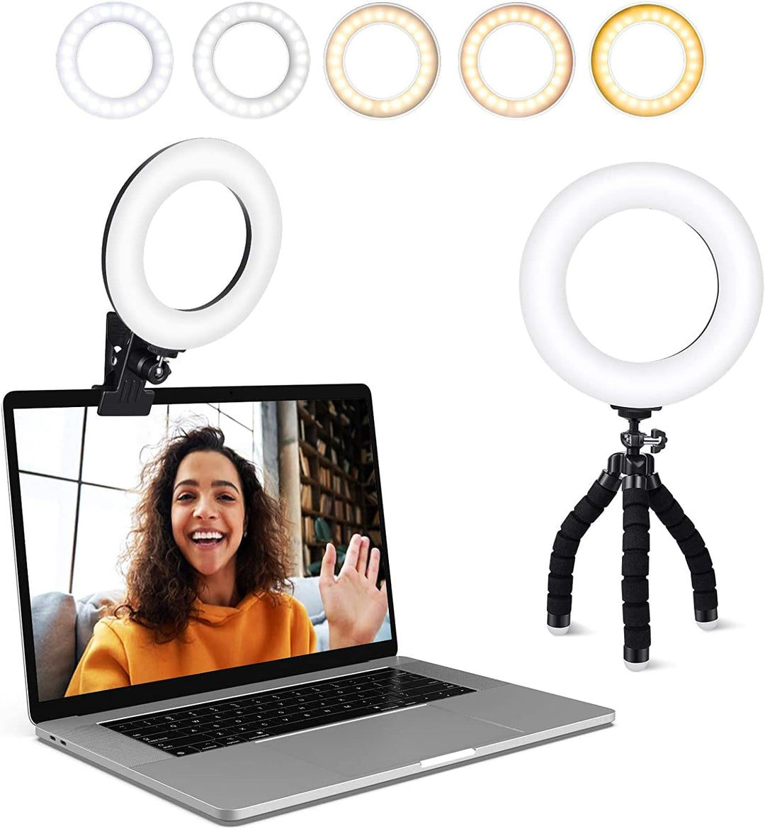 Lampa pierścieniowa na laptopa