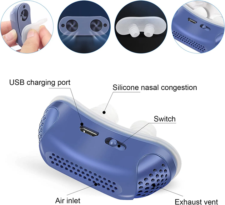 Mikro CPAP Maszyna do Leczenia Bezdechu Sennego w Podróży i Przeciw Chrapaniu - Alternatywa dla CPAP