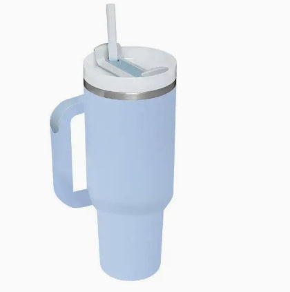 Kubek termiczny 1200 ml z uchwytem i słomką, stal nierdzewna