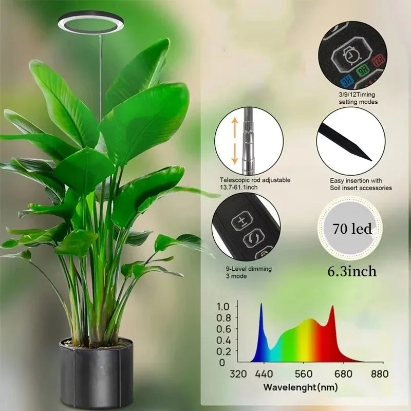 Lampa do wzrostu dla roślin doniczkowych