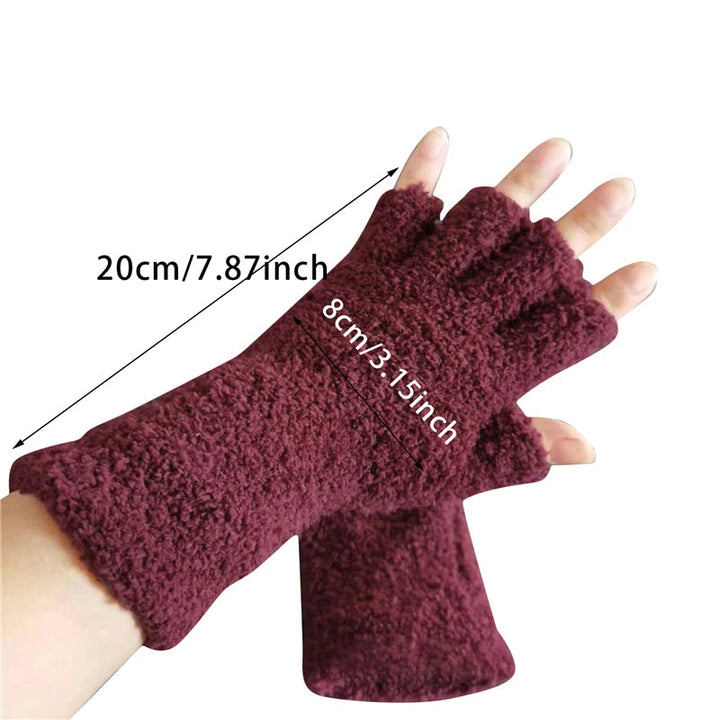 Zimowe Rękawiczki Bez Palców Comfort Knit