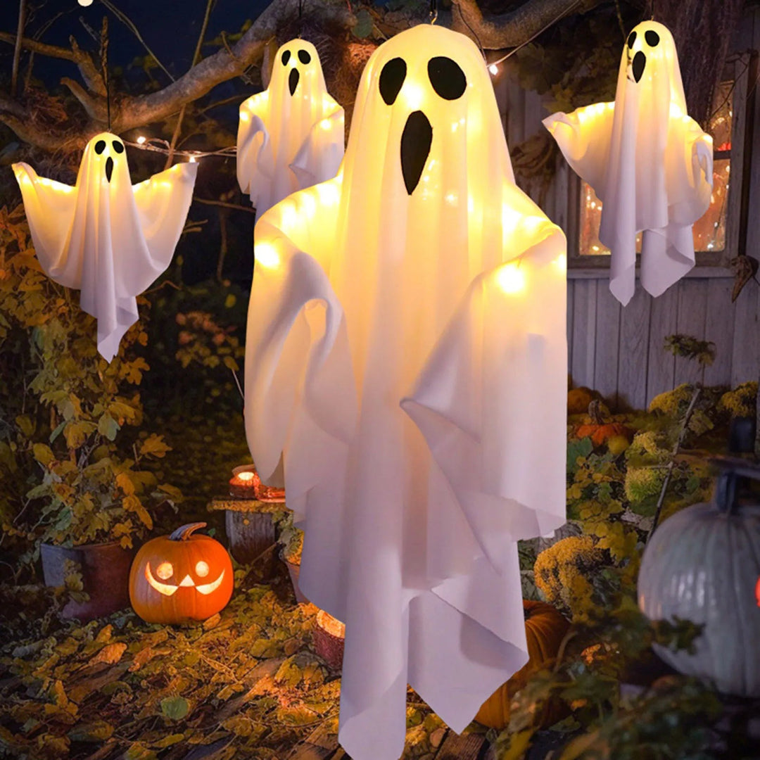 Zawieszana Dekoracja Duchów z Oświetleniem na Halloween