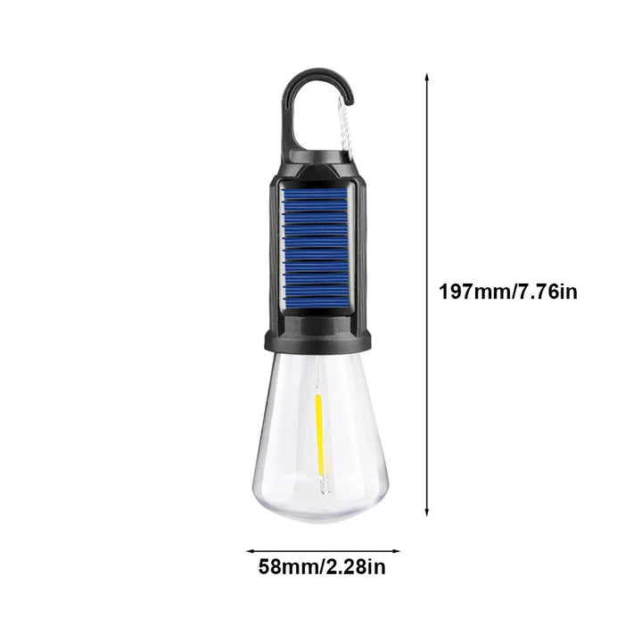 Solarna Lampa Campingowa z Ładowaniem Słonecznym