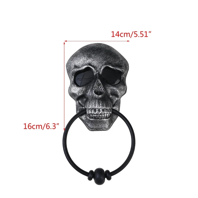 Dzwonek do drzwi w kształcie czaszki - Dekoracja Halloween