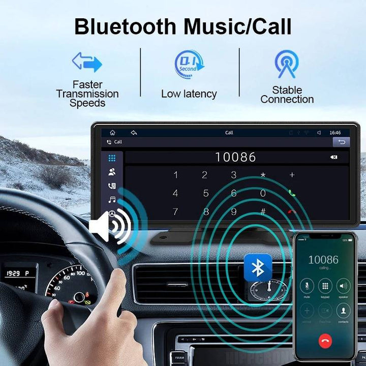 Radio samochodowe z ekranem dotykowym, Bluetooth i kamerą cofania