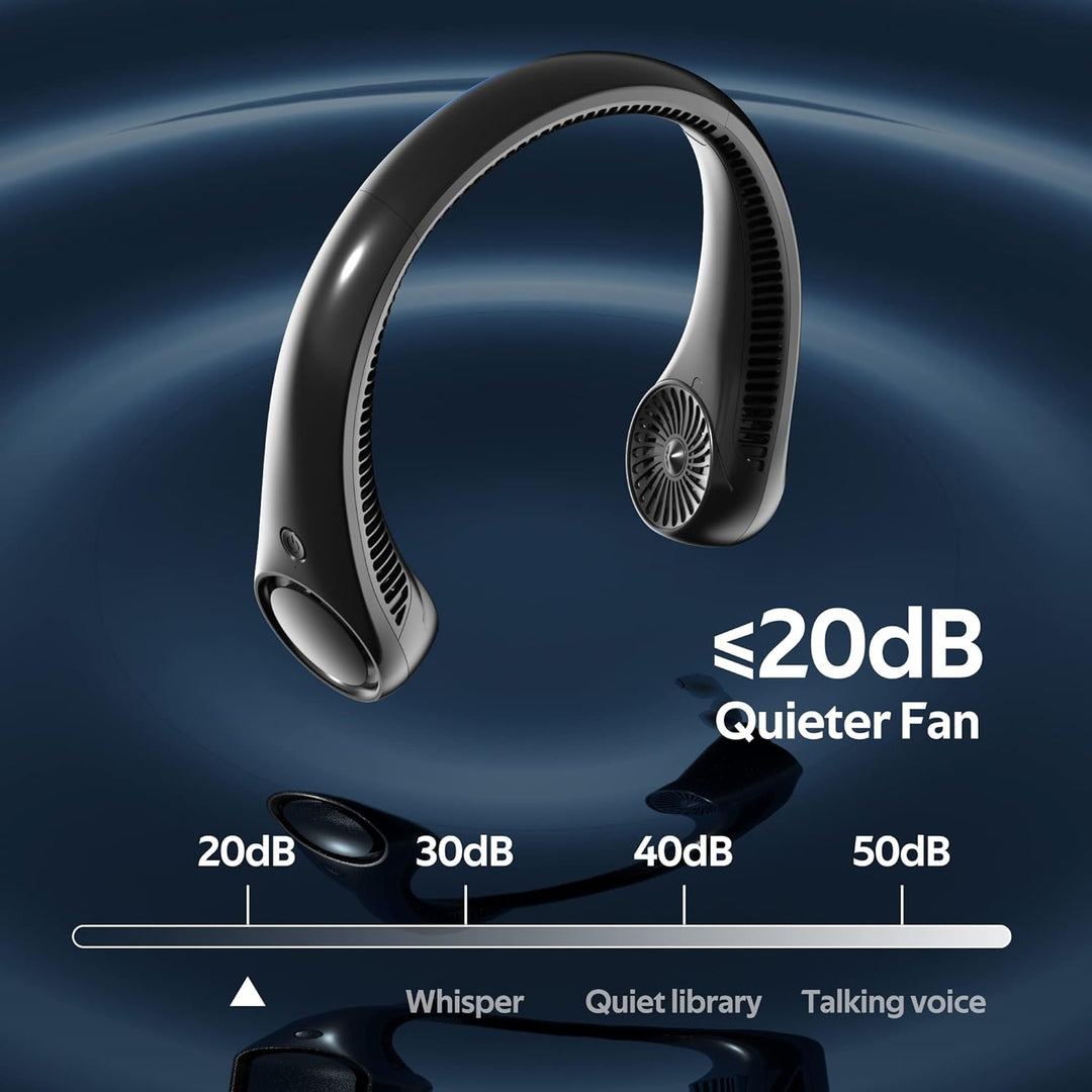 Przenośny Wentylator na Szyję 360° z Funkcją Chłodzenia