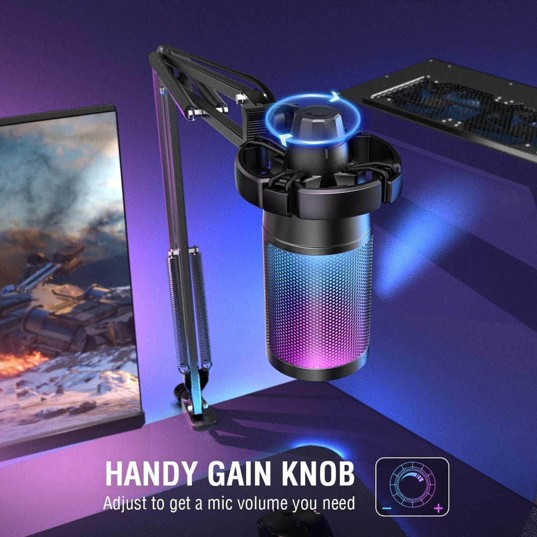 Mikrofon do gier PC Podcast Kondensatorowy