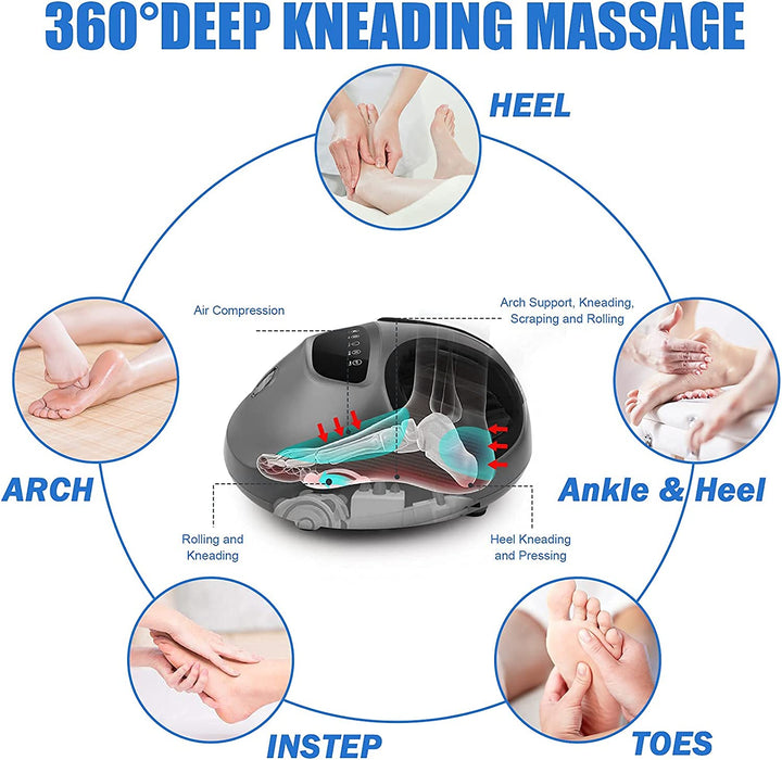 Shiatsu Elektryczny Masażer Stóp z Ciepłem