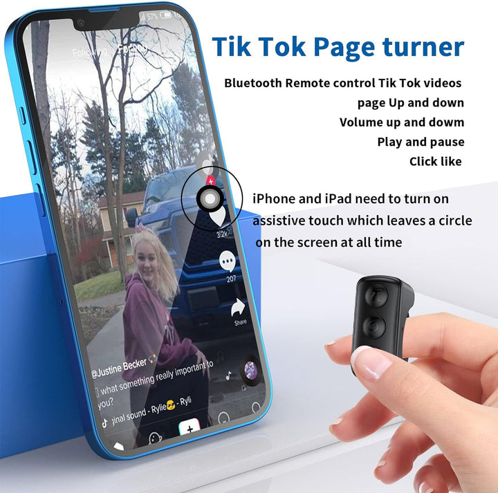 Zdalne Sterowanie Pierścieniem do Przewijania TikTok