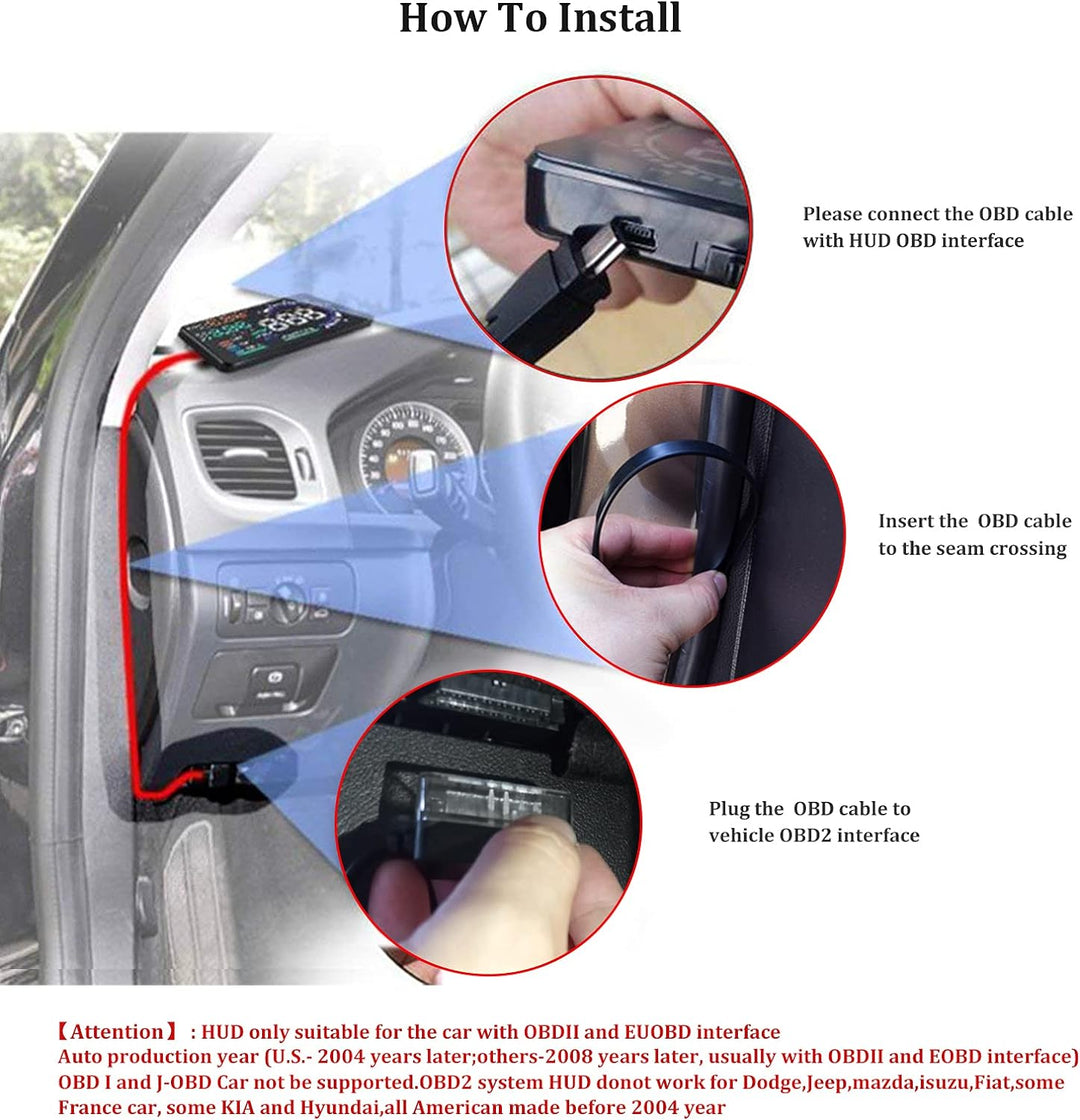 Wyświetlacz Head Up Car (HUD) P8