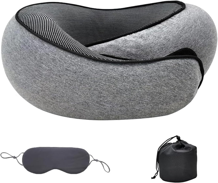 Ergonomiczna Poduszka na Szyję do Podróży – Wsparcie z Pianki Memory Foam do Samolotu i Samochodu