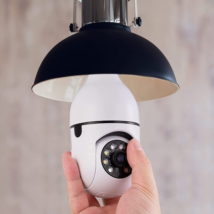Inteligentna kamera bezpieczeństwa w żarówce WiFi do użytku wewnętrznego/zewnętrznego