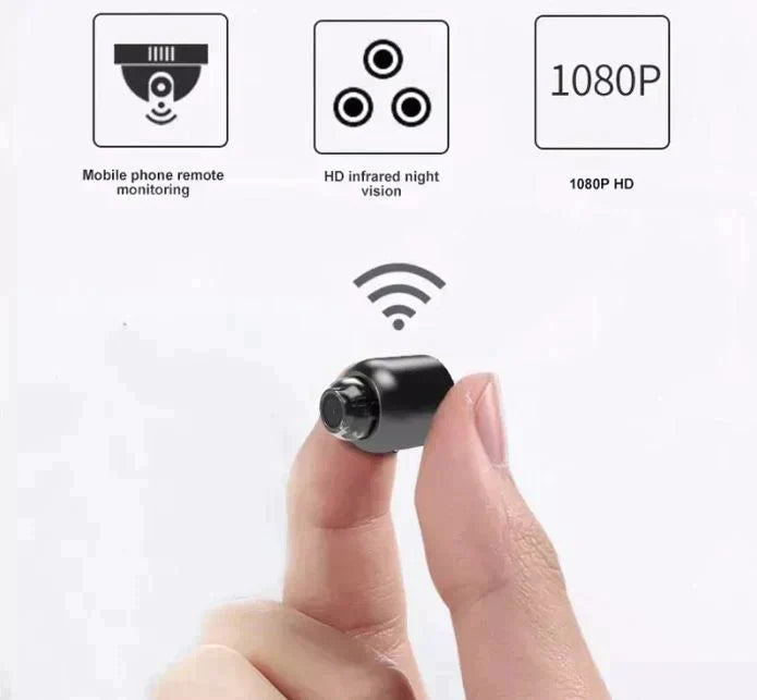 Mała kamera bezpieczeństwa WiFi z nocnym widzeniem, bezprzewodowa HD, monitorowanie dzieci i zwierząt