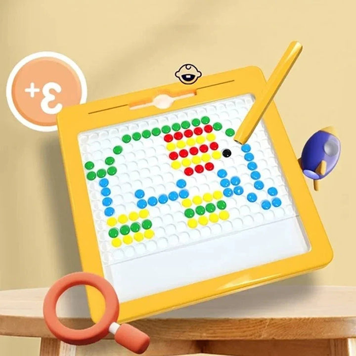 Duża Magnetyczna Tablica Rysunkowa dla Dzieci Montessori z Magnetycznymi Kropkami