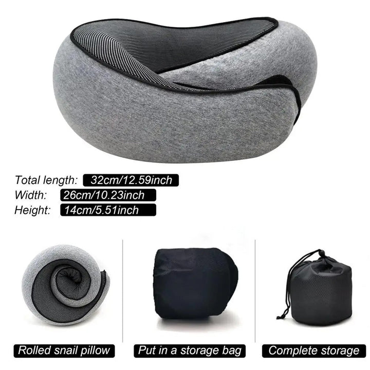 Ergonomiczna Poduszka na Szyję do Podróży – Wsparcie z Pianki Memory Foam do Samolotu i Samochodu