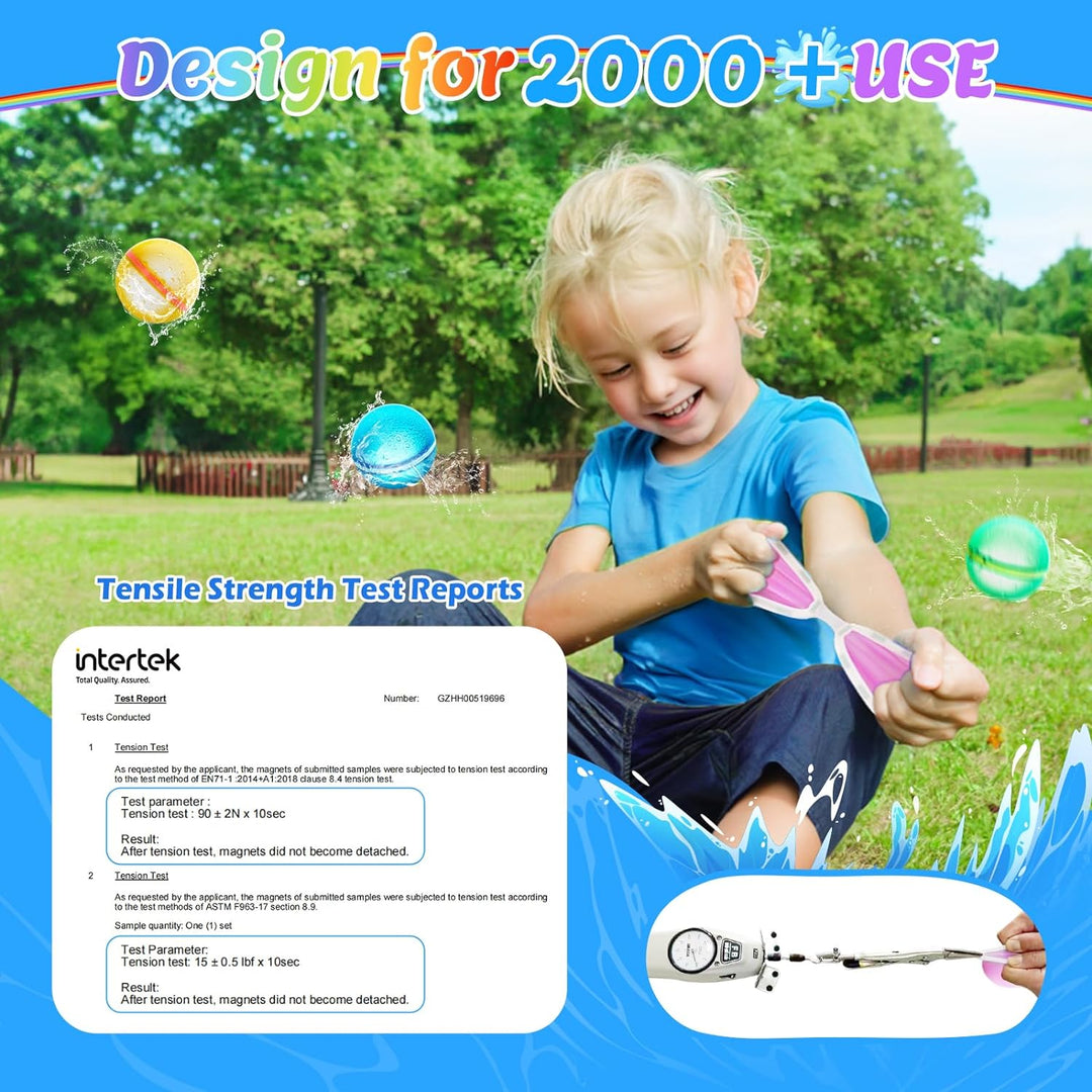 Wielokrotnego użytku magnetyczne balony wodne