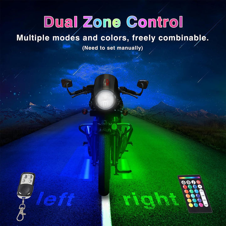 Zestaw Oświetlenia LED do Motocykla 12szt z Światłem Hamulca i Kierunkowskazem