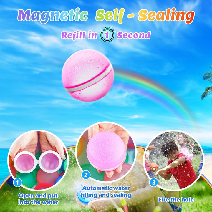 Wielokrotnego użytku magnetyczne balony wodne