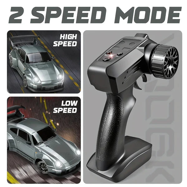 Retro Drift Master – Zdalnie sterowany samochód 4WD z lampkami LED