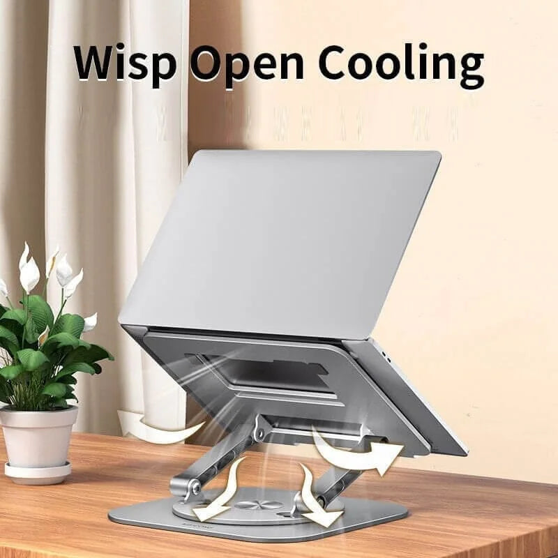 Stojak na laptopa z aluminium, obrotowy o 360 stopni