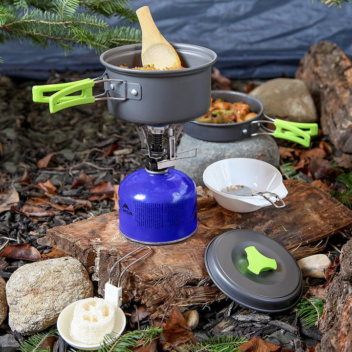 Zestaw Garnków i Patelni do Gotowania na Camping