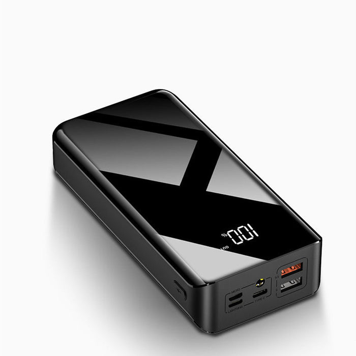 Domero Powerbank 30000 mAh z wyświetlaczem LCD i kilkoma portami