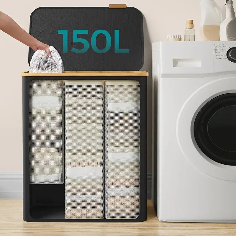 5072.1 oz składany kosz na pranie z 2 przegrodami