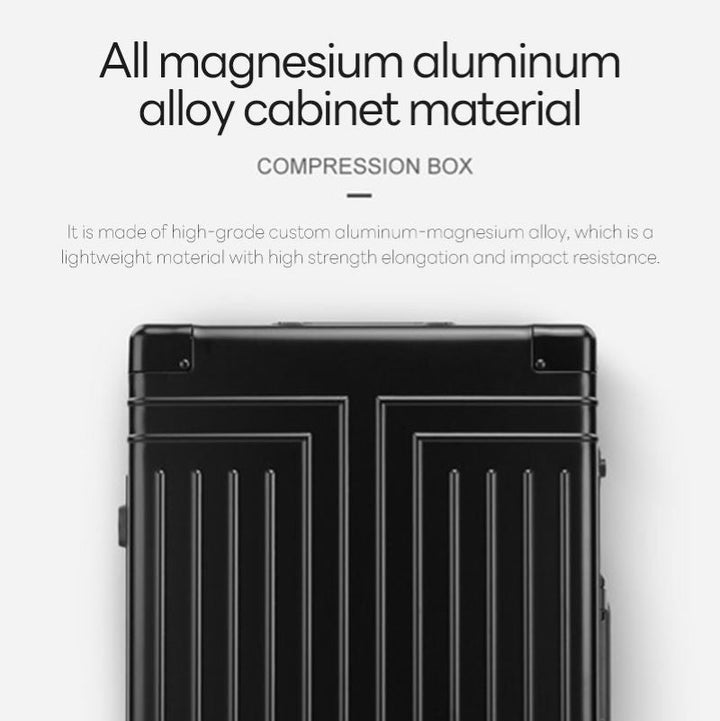 Walizka z stopu magnezowo-aluminiowego - Solidna walizka na kółkach o długości 24 cale na Twoje podróże
