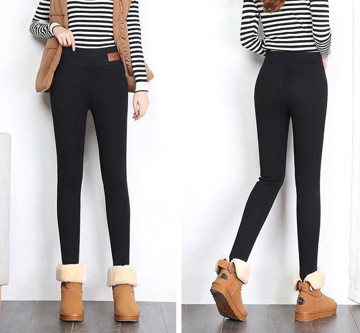 Damskie legginsy polarowe na zimę