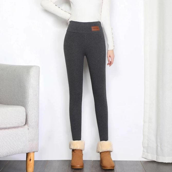 Damskie legginsy polarowe na zimę