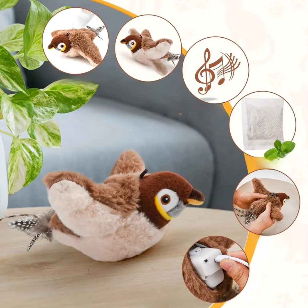 Zabawka dla Kota w Kształcie Latającego Ptaka