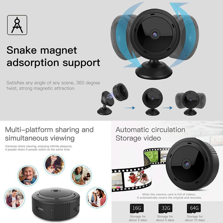Mini Kamera WiFi 1080P HD IR Z Night Vision Kamera Bezpieczeństwa Monitor dla Dzieci