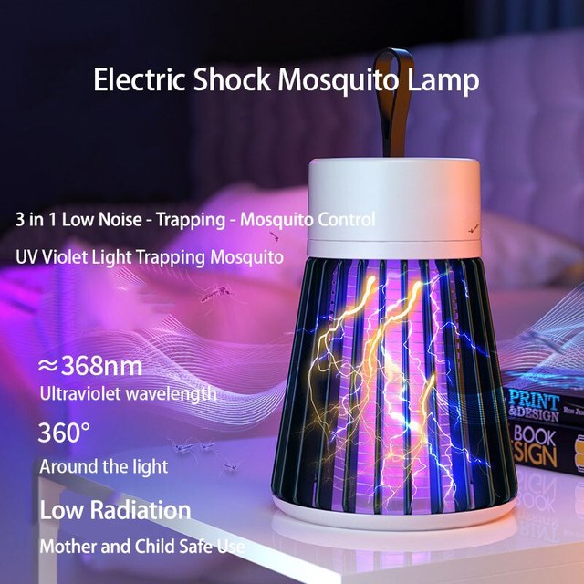 Lampa na komary z elektrycznym wstrząsem UV