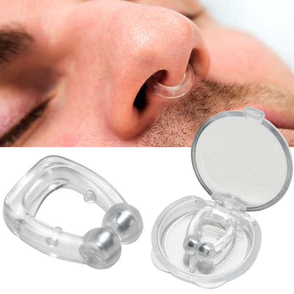 Magnetyczne Klipsy na Nos Stop Snoring (Zestaw 2 Sztuk)