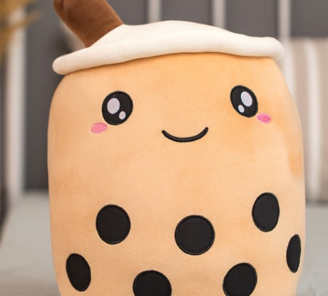 Pluszowy kubek bubble tea z buźką
