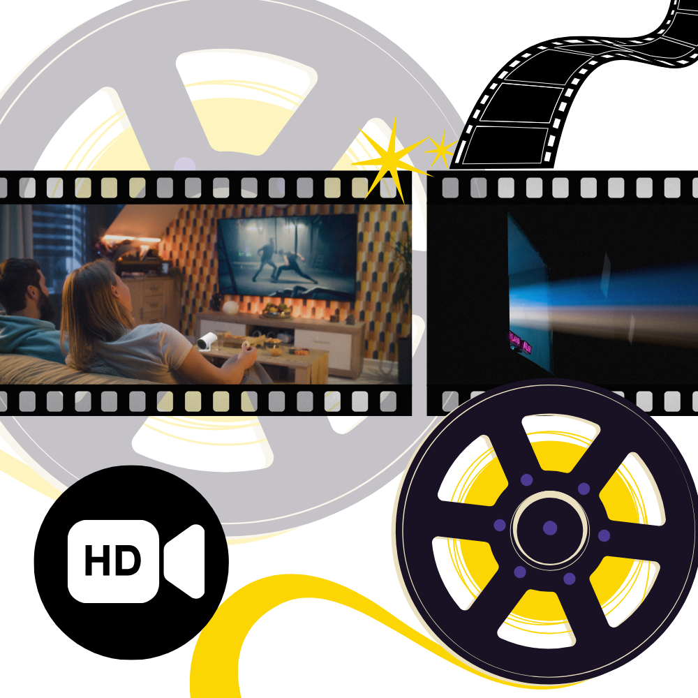 Przenośny projektor 4K ultra HD