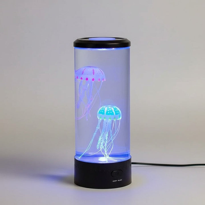 Lampa meduzy z kojącą, inspirowaną oceanem atmosferą