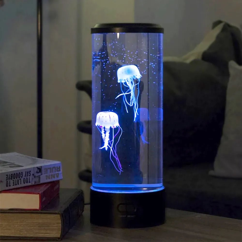 Lampa meduzy z kojącą, inspirowaną oceanem atmosferą