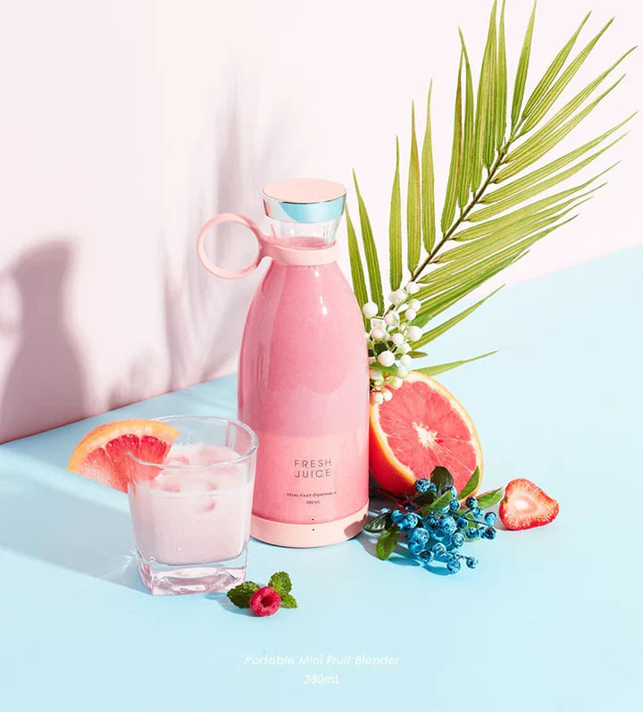Przenośny Blender do Świeżych Soków - Mini Blender Smoothie Ładowany przez USB