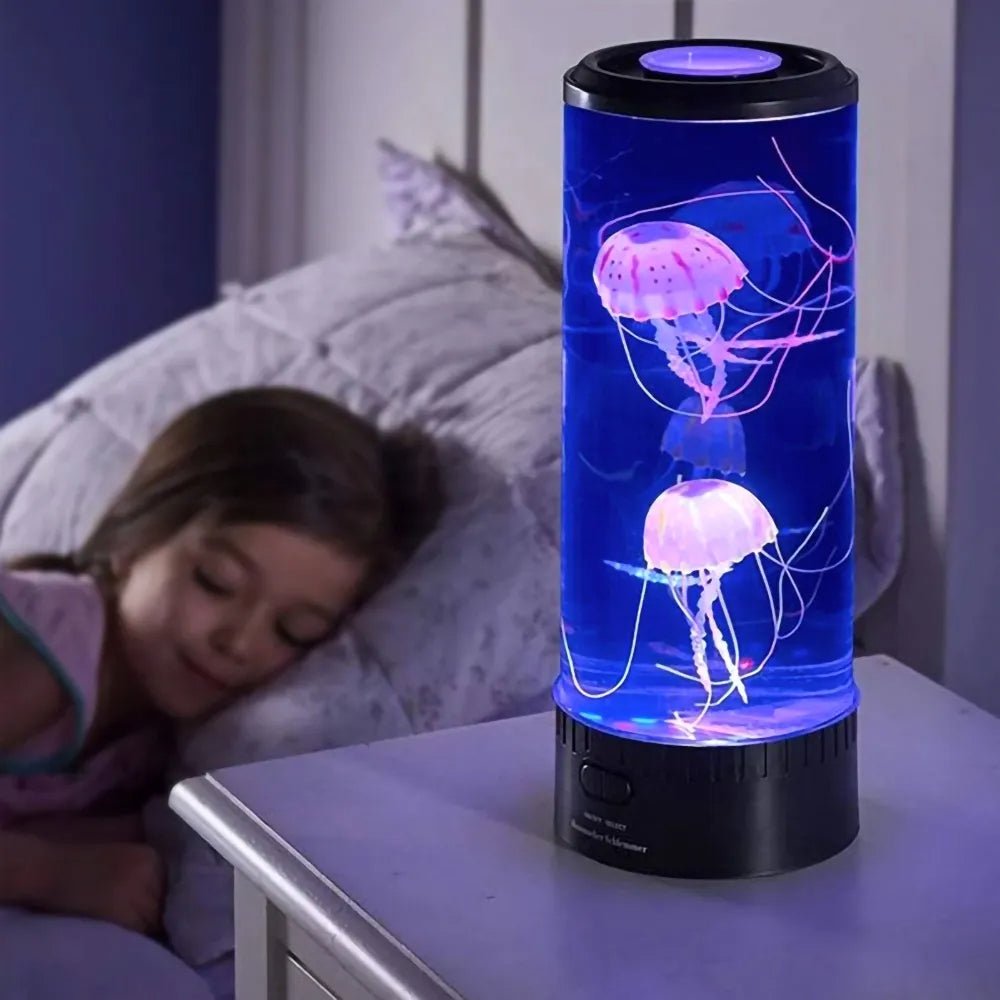Lampka nocna akwariowa z meduzami LED