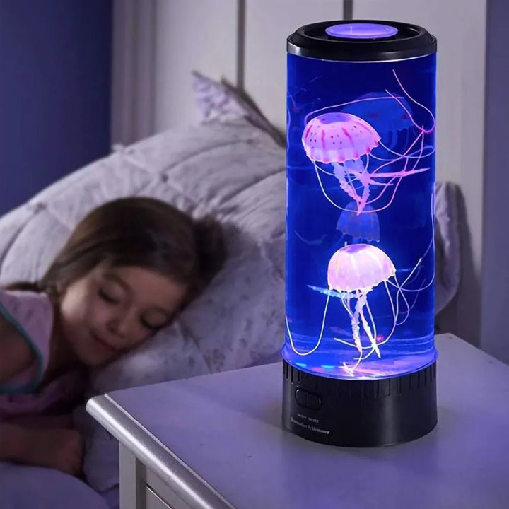 Lampka nocna akwariowa z meduzami LED