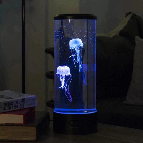 Lampka nocna akwariowa z meduzami LED