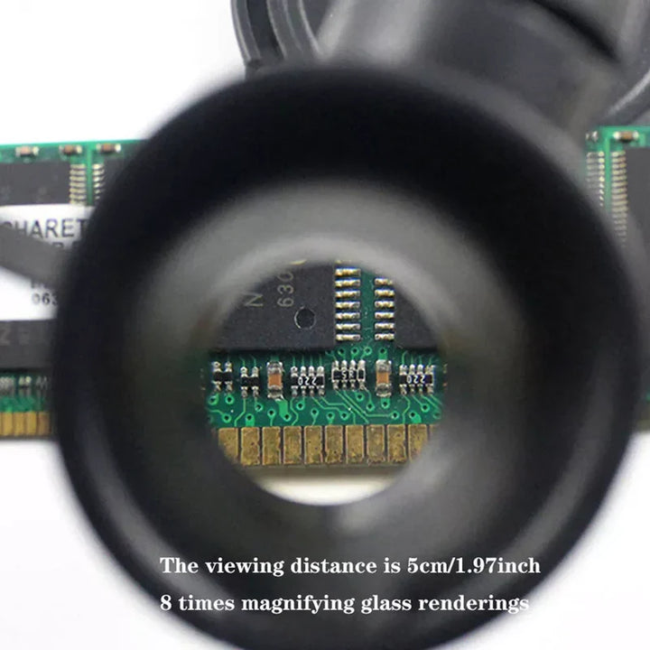 Lupa Okulary LED 8x 15x 23x